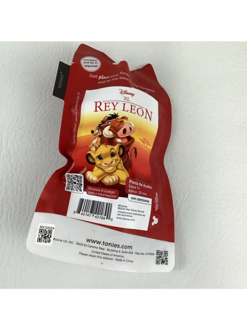 Tonies Disney Lion King Simba Audio Character Figure Toniebox Toy Sealed
